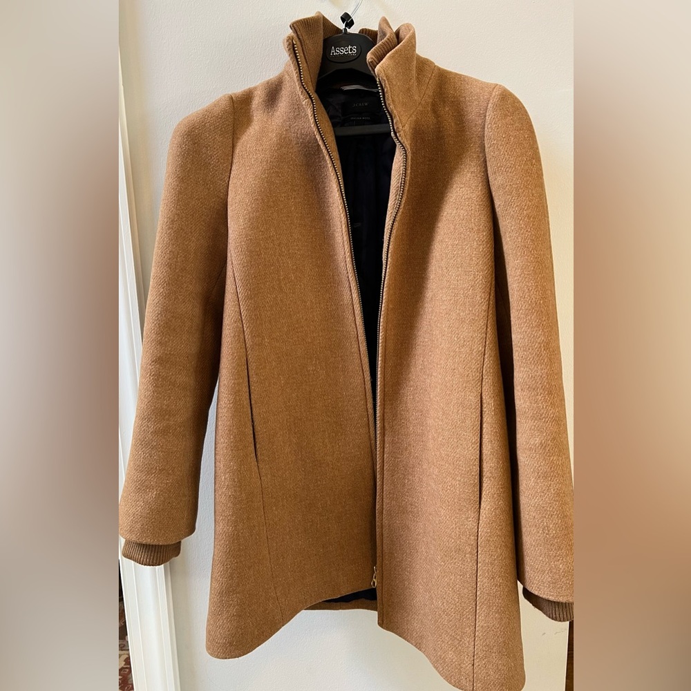 J. Crew Women’s Tan Wool Coat